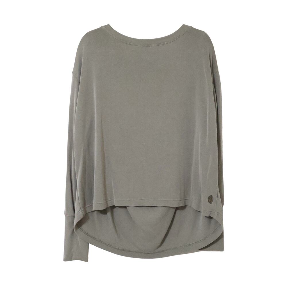 Free People Movement Open Back Long Sleeve Top Workout Lounge M Oversized